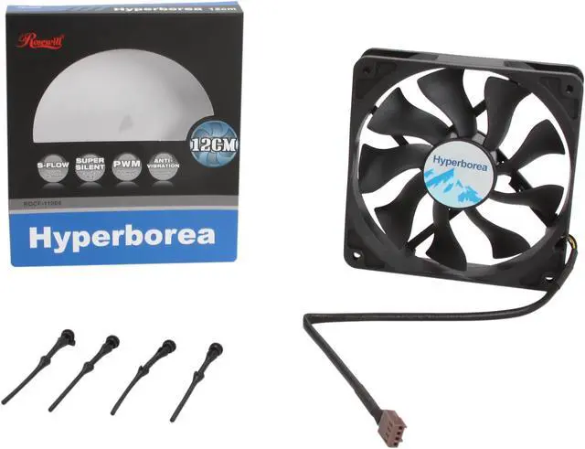 Alt view image 5 of 5 - Rosewill ROCF-11004 - 120mm Computer Case Cooling Fan - Hydro-Dynamic Bearing, Silent, 2-Speed with PWM Control