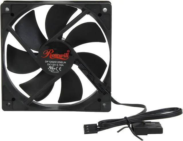 Alt view image 4 of 5 - Rosewill 120mm Case Fan 4-Pack, Long Life Sleeve Bearing Computer Case Fan ROCF-13001, Ultra Quiet Computer Cooling Fan 4 Pack 120 mm Standard Case Fan