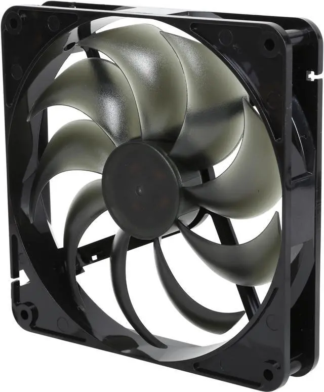 Main image of Rosewill RABF-131409 - 140mm Computer Case Cooling Fan with LP4 Adapter - Black Frame & Smoke Blades, Sleeve Bearing, Silent