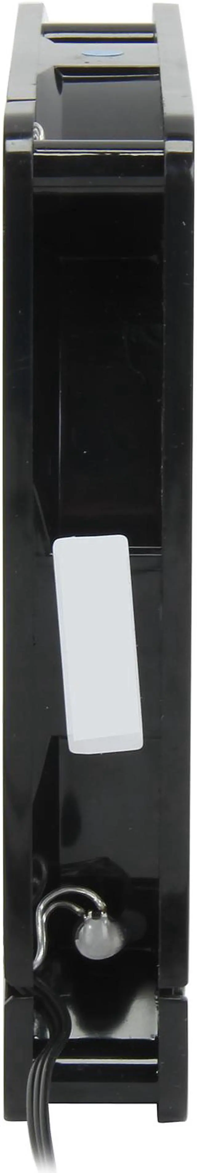 Alt view image 3 of 5 - Rosewill RNBL-131409B - 140mm Computer Case Cooling Fan with LP4 Adapter - Black Frame, Smoke Blades & 4 Blue LED Lights, Fluid Dynamic Bearing, Silent