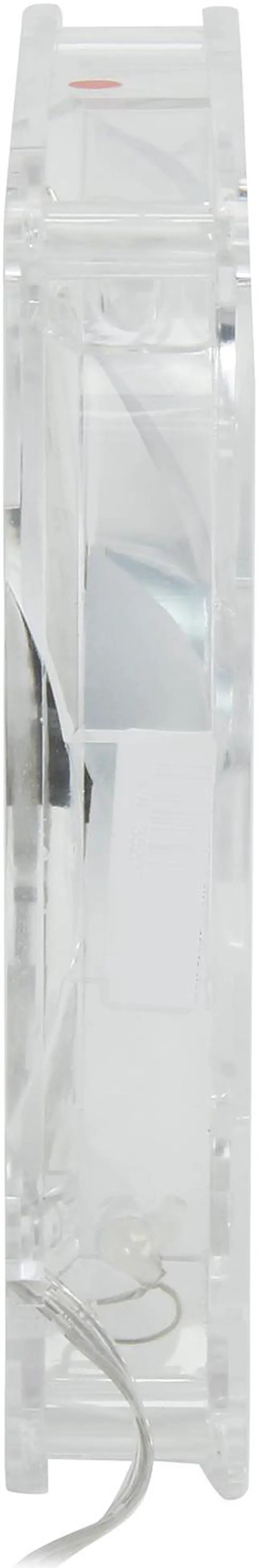 Alt view image 3 of 5 - Rosewill RFTL-131409R - 140mm Computer Case Cooling Fan with LP4 Adapter - Transparent Frame & 4 Red LED Lights, Fluid Dynamic Bearing, Silent