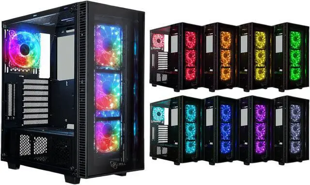 Alt view image 6 of 6 - Rosewill 120 mm RGB Case Fan RGBF-17003. True RGB Color Ultra Quiet Cooling Fan with Long Life Sleeve Bearing. Standard Size 120mm Case Fan Compatible with Rosewill RGB Fan Hub