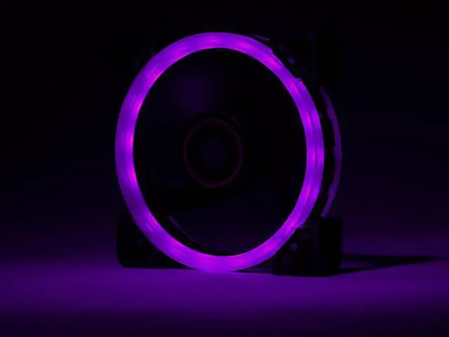 Alt view image 6 of 8 - Rosewill RGBF-S12001 120mm Dual Ring Addressable RGB Case Fan Hub Set, True RGB LED Case Fans (3-Pack) and 8-Port Fan Hub, Ultra Quiet Cooling with Long Life Rifle Bearings