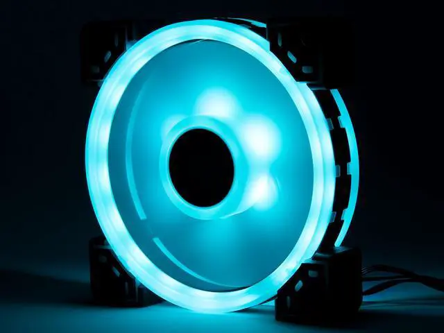 Alt view image 9 of 8 - Rosewill RGBF-S12003 (3-Pack) 120mm Addressable RGB Fans and 8-Port Hub Set, Dual Ring True RGB LED, Ultra Quiet Cooling with Long Life Rifle Bearings