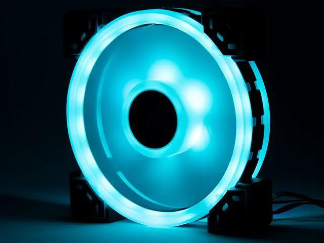 Alt view image 7 of 7 - Rosewill RGBF-S12004 (1-Pack) 120mm Addressable RGB Fan, Dual Ring True RGB LED, Ultra Quiet Cooling with Long Life Rifle Bearings
