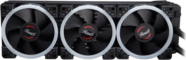 Alt view image 3 of 8 - Rosewill RGB CPU Liquid Cooler, Closed Loop PC Water Cooling, Quiet, Three 120mm RGB Fans, Intel/AMD Compatible, Remote Control, additional RGB Fans expansion with RGB Synchronization - PB360-RGB