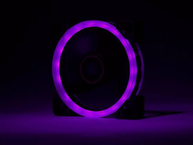 Alt view image 6 of 9 - Rosewill RGBF-23001 120mm Dual Ring Addressable RGB Case Fan Hub Set, True RGB LED Case Fans (5-Pack) and 8-Port Fan Hub, Ultra Quiet Cooling with Long Life Rifle Bearings