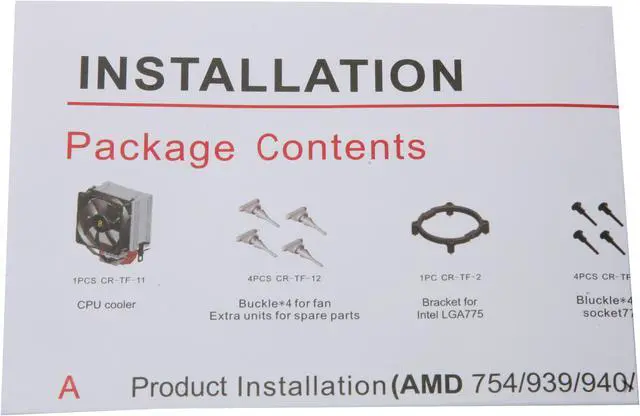 Alt view image 6 of 7 - Sunbeam CR-CCTF92-4 92mm Core-Contact Freezer CPU Cooler ,  free TX-2 Thermal Paste Included Inside
