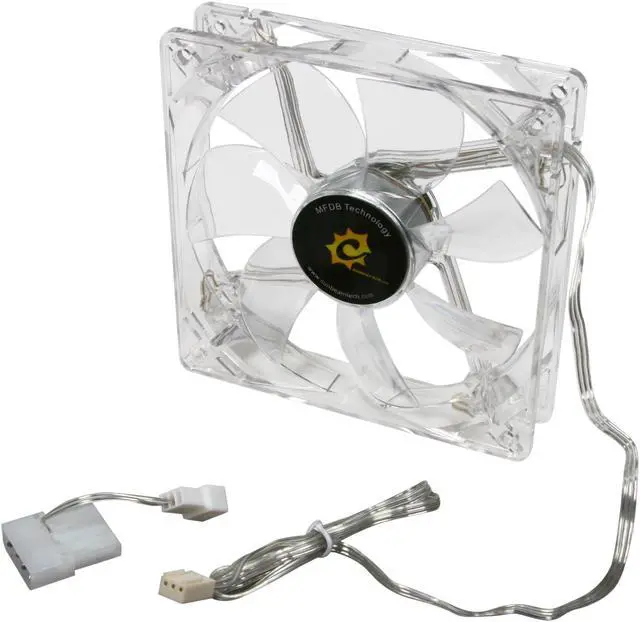 Alt view image 4 of 5 - Sunbeam Eta Series FN-ETA120-BL Blue LED Case cooler
