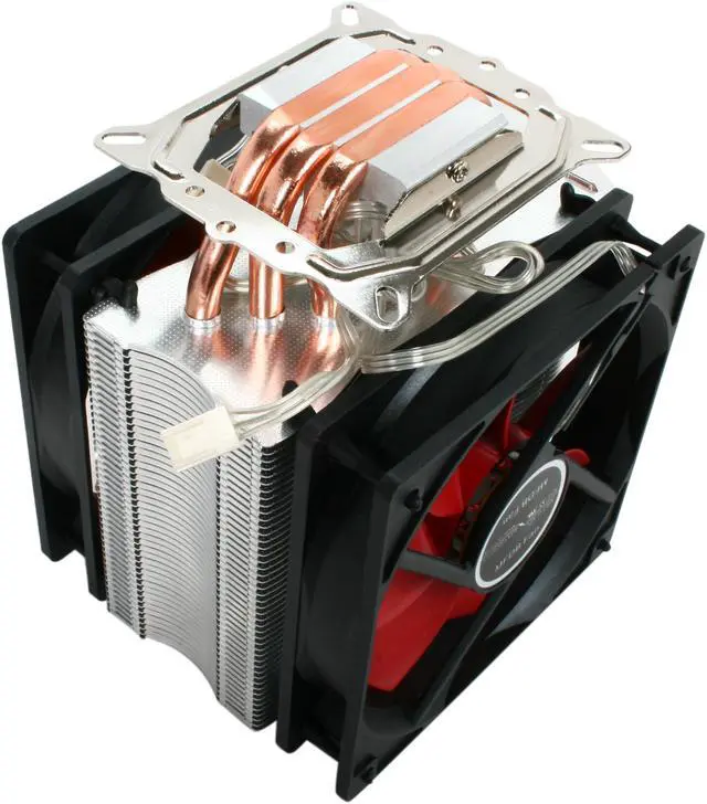 Alt view image 5 of 6 - Sunbeam Twister 120 CW-TWI-120-SV 120mm x 2 MFDB CPU Cooler with Rheosmart PCI fan controller, free TX-4 Thermal Paste Included Inside