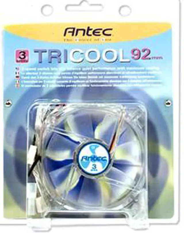Main image of Antec TriCool92mm 92mm 3-Speed Case Fan