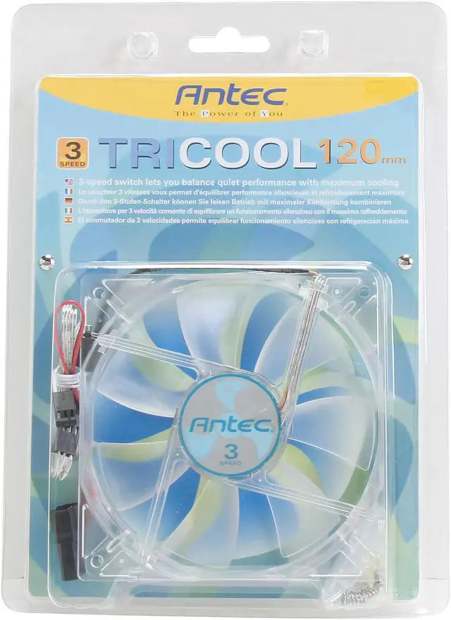 Alt view image 5 of 5 - Antec 761345-75120-9 3-Speed Case Cooling Fan