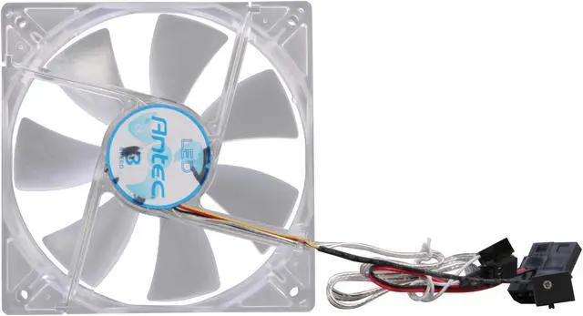 Alt view image 5 of 7 - Antec 761345-75024-0 Blue LED 3-Speed Case Cooling Fan