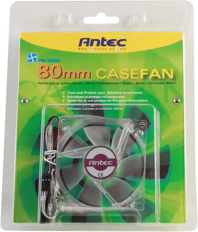 Alt view image 5 of 5 - Antec PRO 80MM 80mm Pro Sleeve Case Fan with 3pin & 4pin Connector