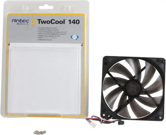 Alt view image 5 of 5 - Antec Two Cool 140 140mm Case Fan