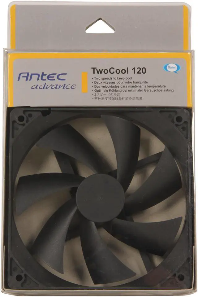 Alt view image 5 of 5 - Antec TwoCool 75246 2 Speed Case Fan
