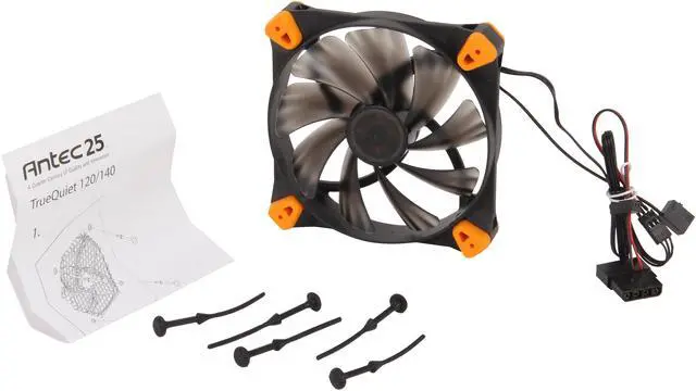 Alt view image 4 of 5 - Antec True Quiet 120 RED Red LED Cooling Fan