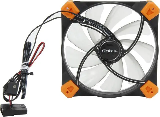 Alt view image 4 of 5 - Antec TrueQuiet 120 UFO Rd Red LED Case Fan