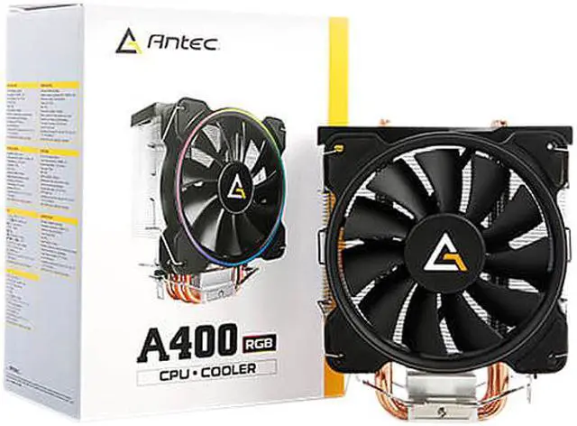 Alt view image 11 of 11 - Antec A400 RGB 120mm CPU Cooler, 4-Pin Connector PWM Silent Fan for Intel and AMD
