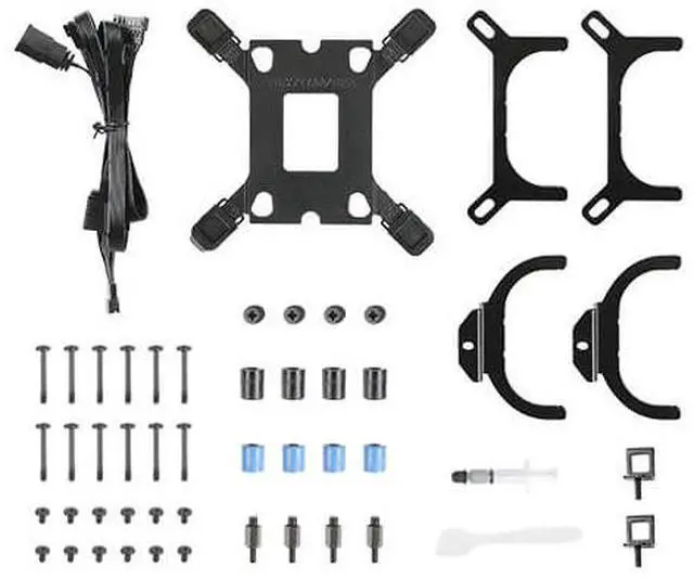 Alt view image 5 of 6 - Antec Skeleton 360 ARGB Liquid CPU Cooler, 360mm Radiator, 3 x 120mm PWM ARGB Fans, Hydraulic Bearing, Copper Base, Intel LGA 115X/1200/1700/20XX, AMD AM4/AM5, Black