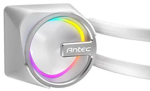 Alt view image 3 of 5 - Antec Skeleton 360 ARGB White Liquid CPU Cooler, 360mm Radiator, 3 x 120mm PWM ARGB Fans, Hydraulic Bearing, Copper Base, Intel LGA 115X/1200/1700/20XX, AMD AM4/AM5