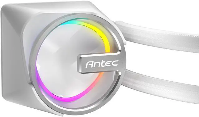 Alt view image 3 of 11 - Antec Skeleton Matrix 360 ARGB White Liquid CPU Cooler, 360mm Radiator, Single-Frame Fan, Hydraulic Bearing, Copper Base, Intel LGA 115X/1200/1700/1851/20XX, AMD AM4/AM5, White