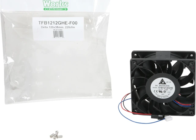 Alt view image 6 of 6 - Delta TFB1212GHE-F00 Case cooler