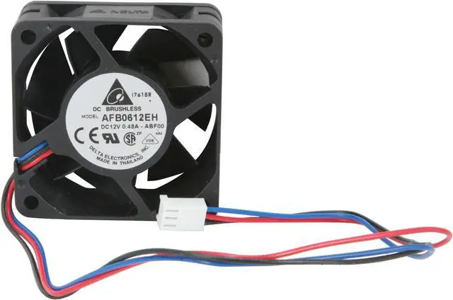 Alt view image 3 of 3 - Delta Electronics AFB0612EH-ABF00 60mm Non-LED LED Case cooler