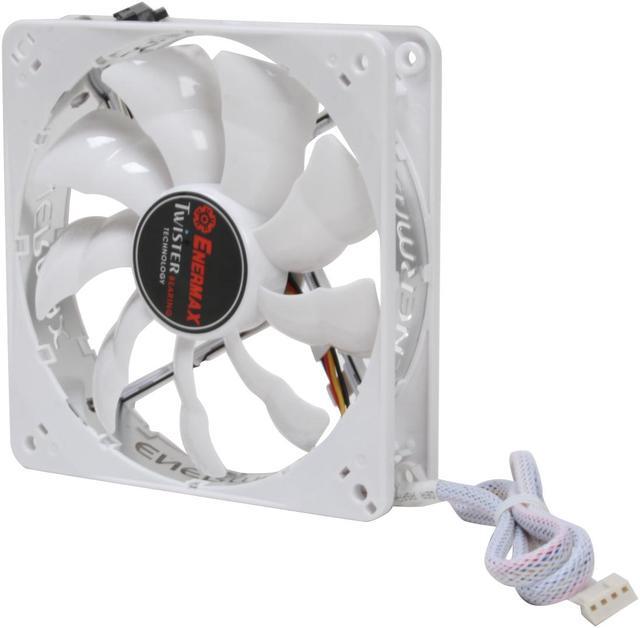 Alt view image 3 of 10 - ENERMAX CLUSTER UCCL12 120mm White LED TWISTER BEARING Case Fan (PWM technology)