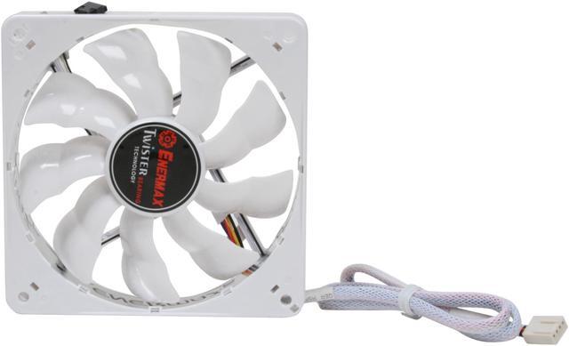 Alt view image 4 of 10 - ENERMAX CLUSTER UCCL12 120mm White LED TWISTER BEARING Case Fan (PWM technology)