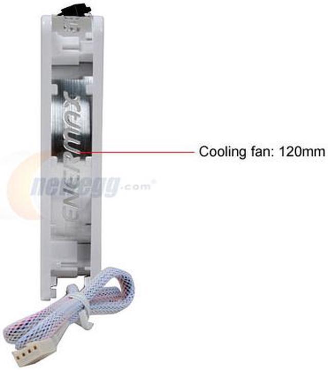 Alt view image 8 of 10 - ENERMAX CLUSTER UCCL12 120mm White LED TWISTER BEARING Case Fan (PWM technology)