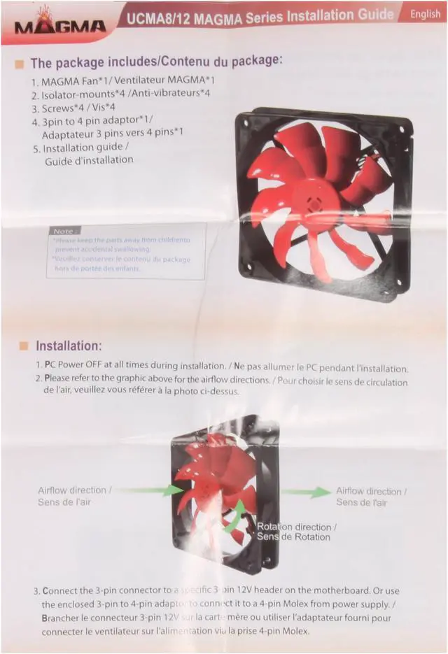 Alt view image 7 of 8 - ENERMAX MAGMA UC-MA8 80mm Case Fan