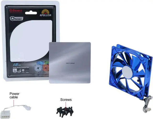 Alt view image 10 of 10 - ENERMAX Apollish UCAP12-BL 120mm Case Fan