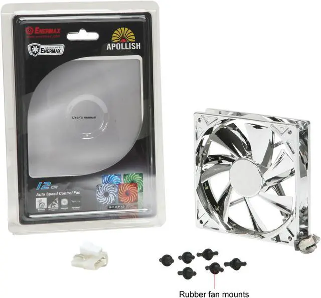 Alt view image 10 of 10 - ENERMAX Apollish UCAP12-S 120mm Case Fan