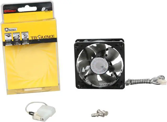Alt view image 7 of 7 - Enermax T.B. Silence 80mm Case Fan