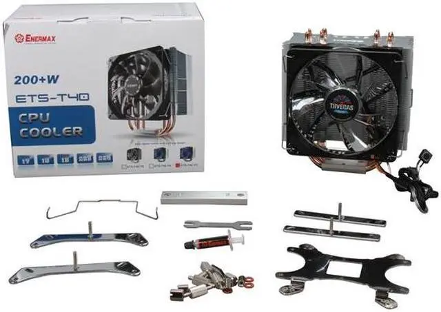 Alt view image 6 of 6 - Enermax ETS-T40-VD  CPU Cooler  With VEGAS DUO PWM Twister Bearing Fan Compatible with latest Intel 2011/1366/1155 and AMD FM2/FM1/AM3+