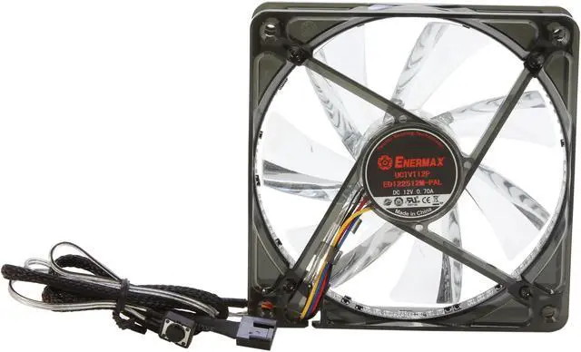 Alt view image 7 of 8 - ENERMAX T.B. Vegas Trio UCTVT12P Blue / Red / Green LED Case Fan with Changeable Modes PWM Function