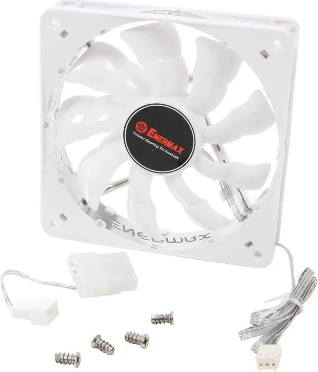 Alt view image 4 of 5 - ENERMAX Cluster UCCL12N White LED 1500RPM Case Fan