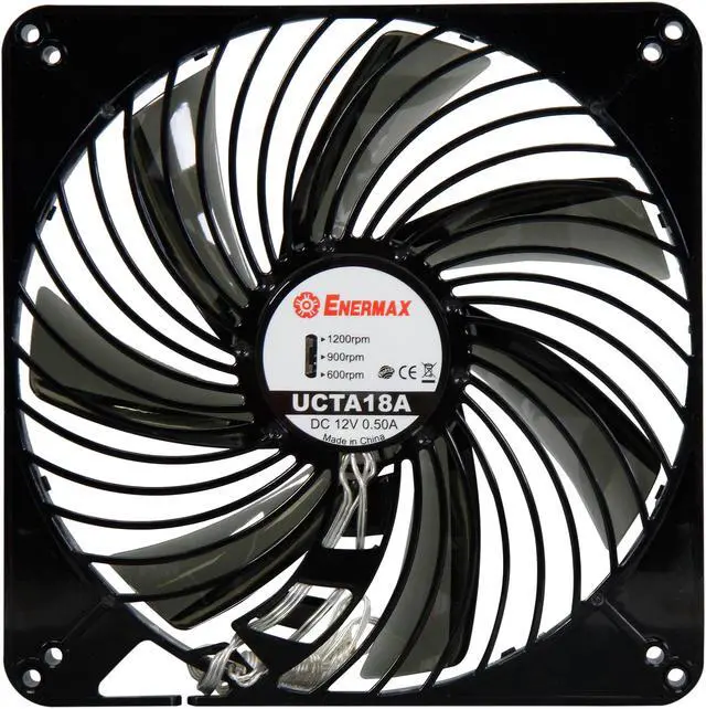 Alt view image 4 of 6 - ENERMAX UCTA18A-BL 180mm Blue LED Case Fan