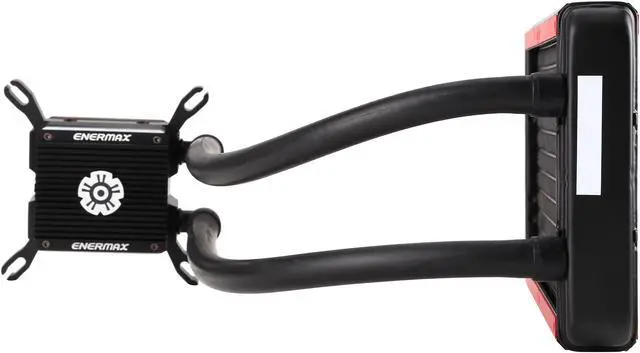 Alt view image 3 of 10 - Enermax Liqtech 240 All-in-One Liquid Cooler 27MM Thick Radiator w/ Duo High Pressure Airflow Fans