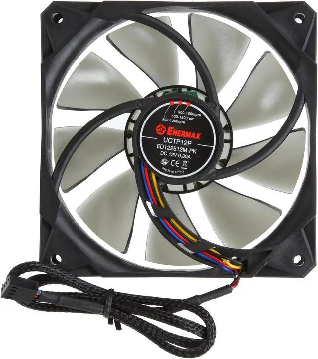 Alt view image 4 of 5 - ENERMAX Twister Pressure UCTP12P High Static Pressure PWM 120mm Case Fan w/ Adjustable Peak Speed Function
