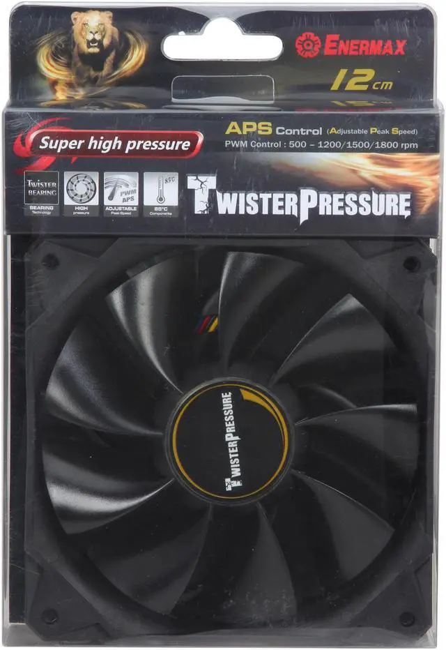Alt view image 5 of 5 - ENERMAX Twister Pressure UCTP12P High Static Pressure PWM 120mm Case Fan w/ Adjustable Peak Speed Function