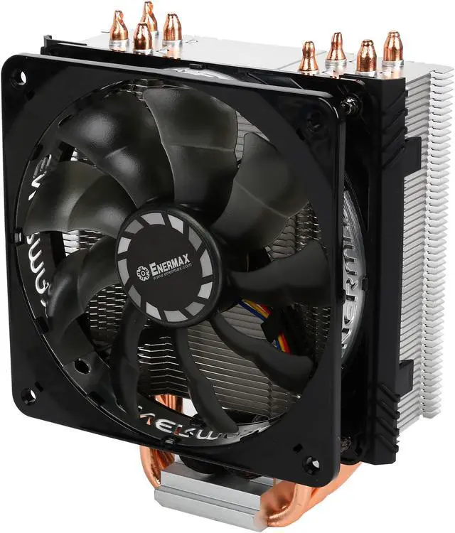 Alt view image 8 of 8 - Enermax ETS-T40 Fit CPU Air Cooler, 200W+ TDP for Intel/ AMD Universal Socket, AM4 / LGA 1700/1200/1151, 4 Direct Contact Heat Pipes, 120mm Silent PWM Fan LGA 1700 Compatible