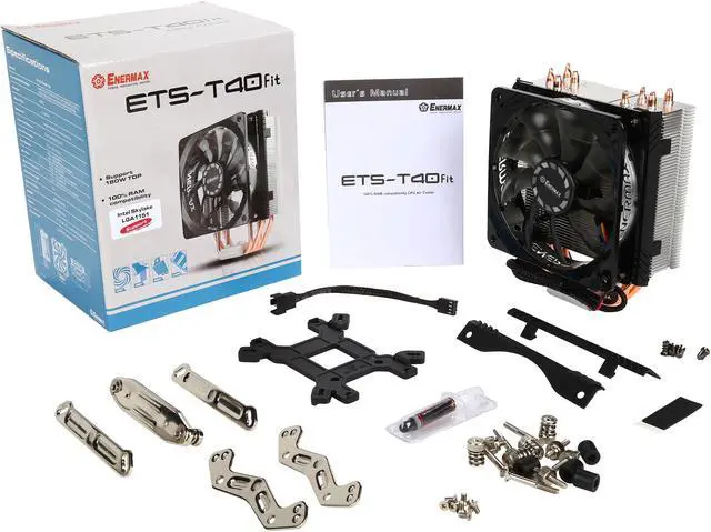 Alt view image 2 of 8 - Enermax ETS-T40 Fit CPU Air Cooler, 200W+ TDP for Intel/ AMD Universal Socket, AM4 / LGA 1700/1200/1151, 4 Direct Contact Heat Pipes, 120mm Silent PWM Fan LGA 1700 Compatible