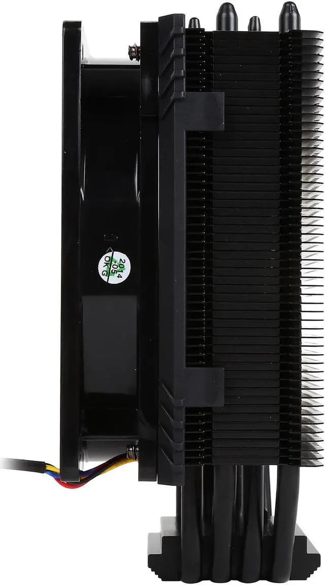 Alt view image 5 of 8 - ENERMAX ETS-T40F-BK 120mm Twister Aluminum 120mm Black CPU Cooler with blue LED PWM Fan