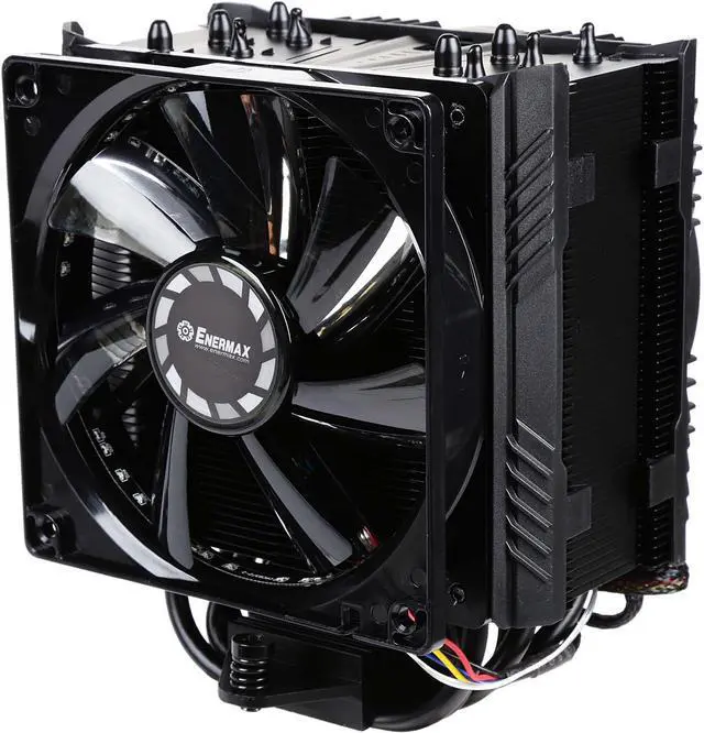 Alt view image 6 of 13 - ENERMAX ETS-T50A-BVT Twister Aluminum 120mm CPU Cooler with DFR (Dust Free Rotation) Vegas Fan with 3 color LED
