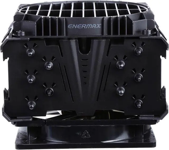 Alt view image 12 of 13 - ENERMAX ETS-T50A-BVT Twister Aluminum 120mm CPU Cooler with DFR (Dust Free Rotation) Vegas Fan with 3 color LED