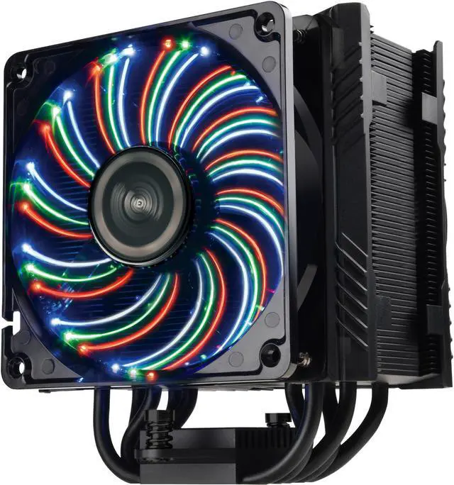 Main image of ENERMAX ETS-T50A-BVT Twister Aluminum 120mm CPU Cooler with DFR (Dust Free Rotation) Vegas Fan with 3 color LED