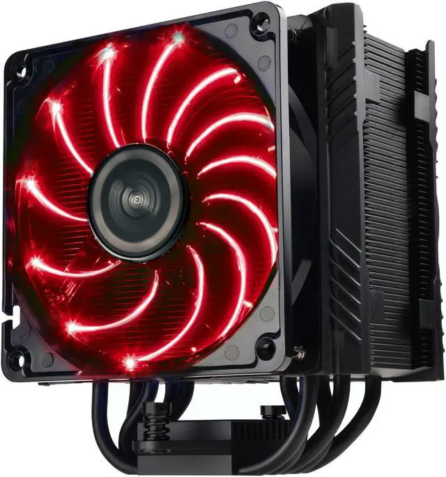 Alt view image 4 of 13 - ENERMAX ETS-T50A-BVT Twister Aluminum 120mm CPU Cooler with DFR (Dust Free Rotation) Vegas Fan with 3 color LED