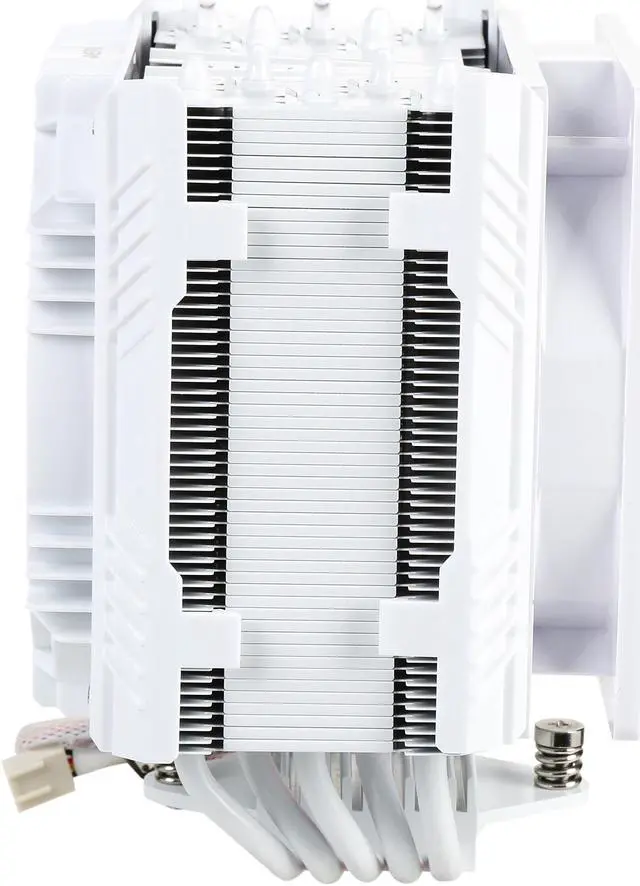 Alt view image 4 of 9 - ENERMAX ETS-T50A-WVS Twister Aluminum 120mm White CPU Cooler with DFR (Dust Free Rotation) White LED Fan